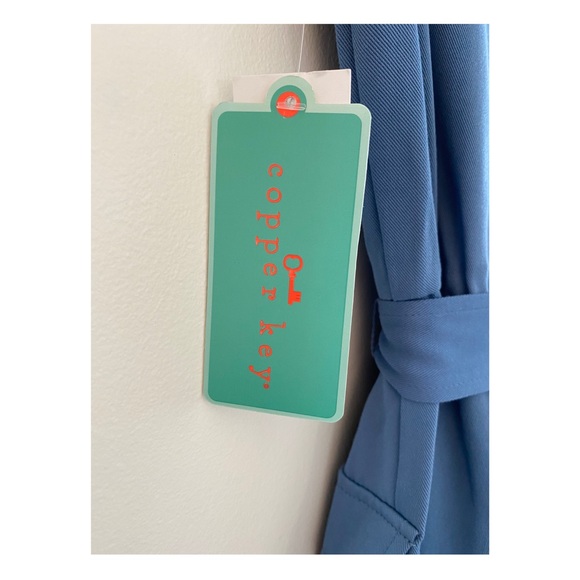 NWT Blue Button-Up Jumpsuit NWT - Picture 5 of 6